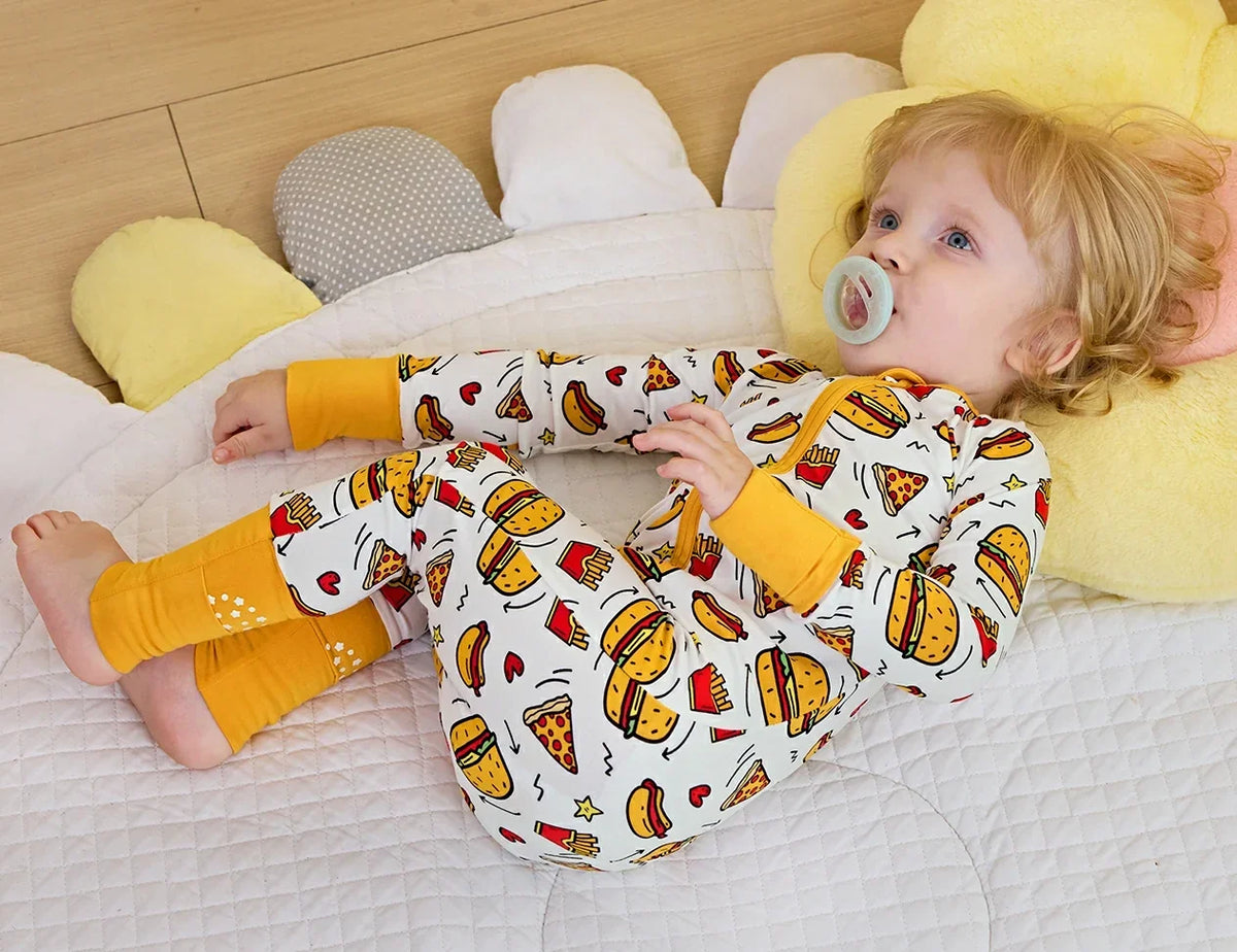 Baby wearing soft pajamas for a summer bedtime routine