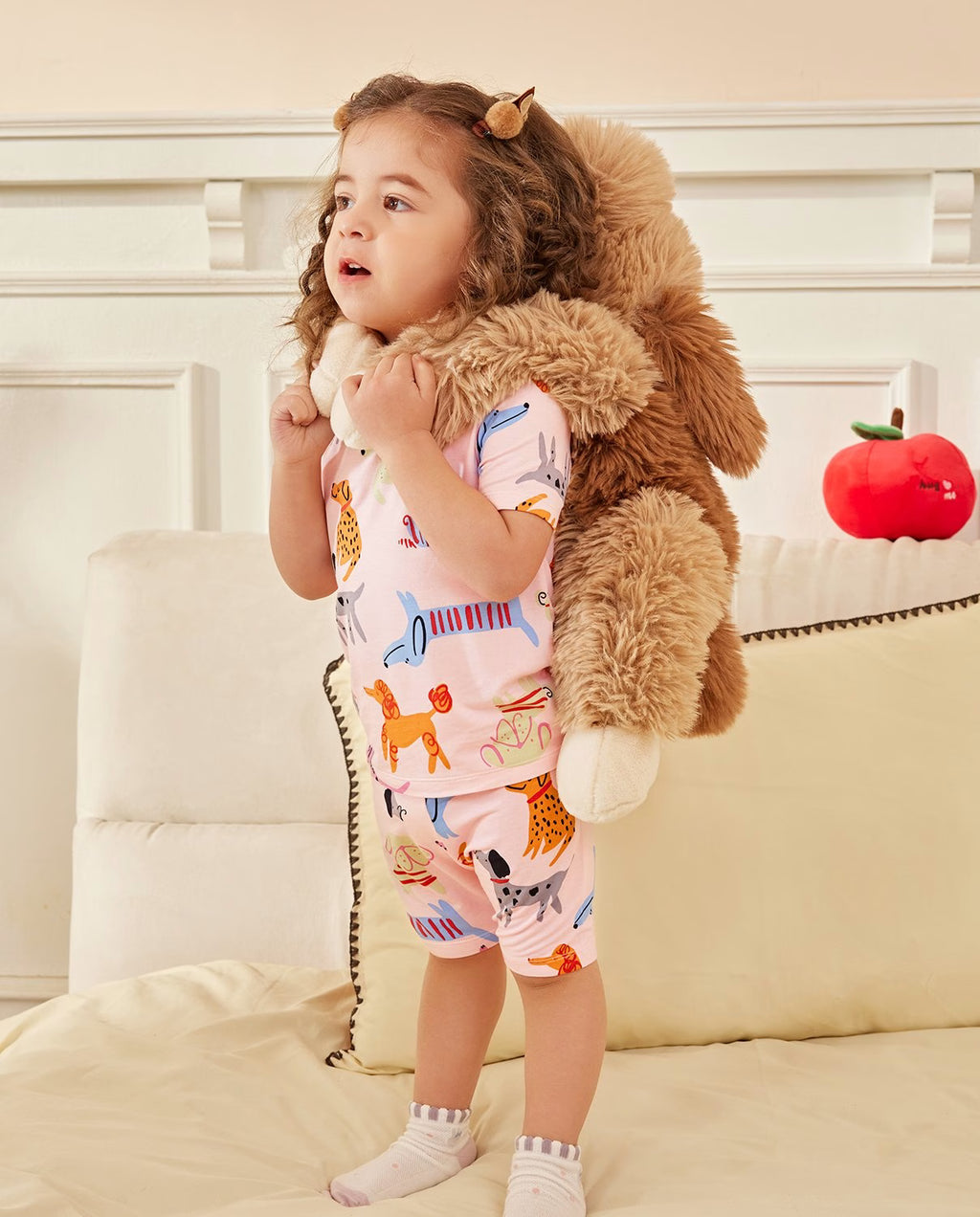 Dapper Dog Short Two-Piece Pajama Set, Dapper Dog 1 jpg