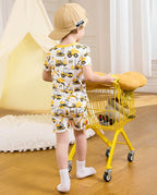 Digging Time Short Two-Piece Pajama Set, Digging Time bamboo short two piece pjs lifestyle 02