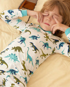 Dino Dreams Long Two-Piece Pajama Set, lifestyle view 10