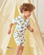 Dino Dreams Short Two-Piece Pajama Set, lifestyle view 4