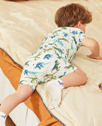 Dino Dreams Short Two-Piece Pajama Set, lifestyle view 3