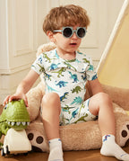 Dino Dreams Short Two-Piece Pajama Set, lifestyle view 11