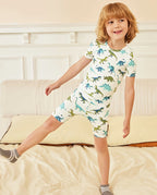 Dino Dreams Short Two-Piece Pajama Set, lifestyle view 7