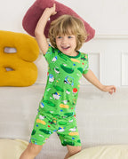 Golf Pals Short Two-Piece Pajama Set, Golf Pals bamboo short two piece pjs lifestyle 01