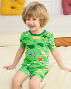 Golf Pals Short Two-Piece Pajama Set, Golf Pals bamboo short two piece pjs lifestyle 03