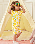 Lemon Tree Short Two-Piece Pajama Set, Lemon Tree bamboo short two piece pjs lifestyle 08