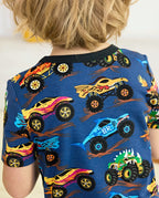 Monster Drive Short Two-Piece Pajama Set, Monster Drive bamboo long two piece pjs lifestyle 03