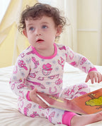 Pink Pistol Long Two-Piece Pajama Set, Pink Pistol bamboo long two piece pjs lifestyle 03