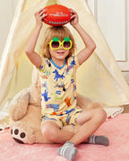 Puppy Bliss Short Two-Piece Pajama Set, Puppy Bliss bamboo short two piece pjs lifestyle 04