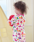 Shroom Bloom Long Two-Piece Pajama Set, Shroom Bloom bamboo long two piece pjs lifestyle 09