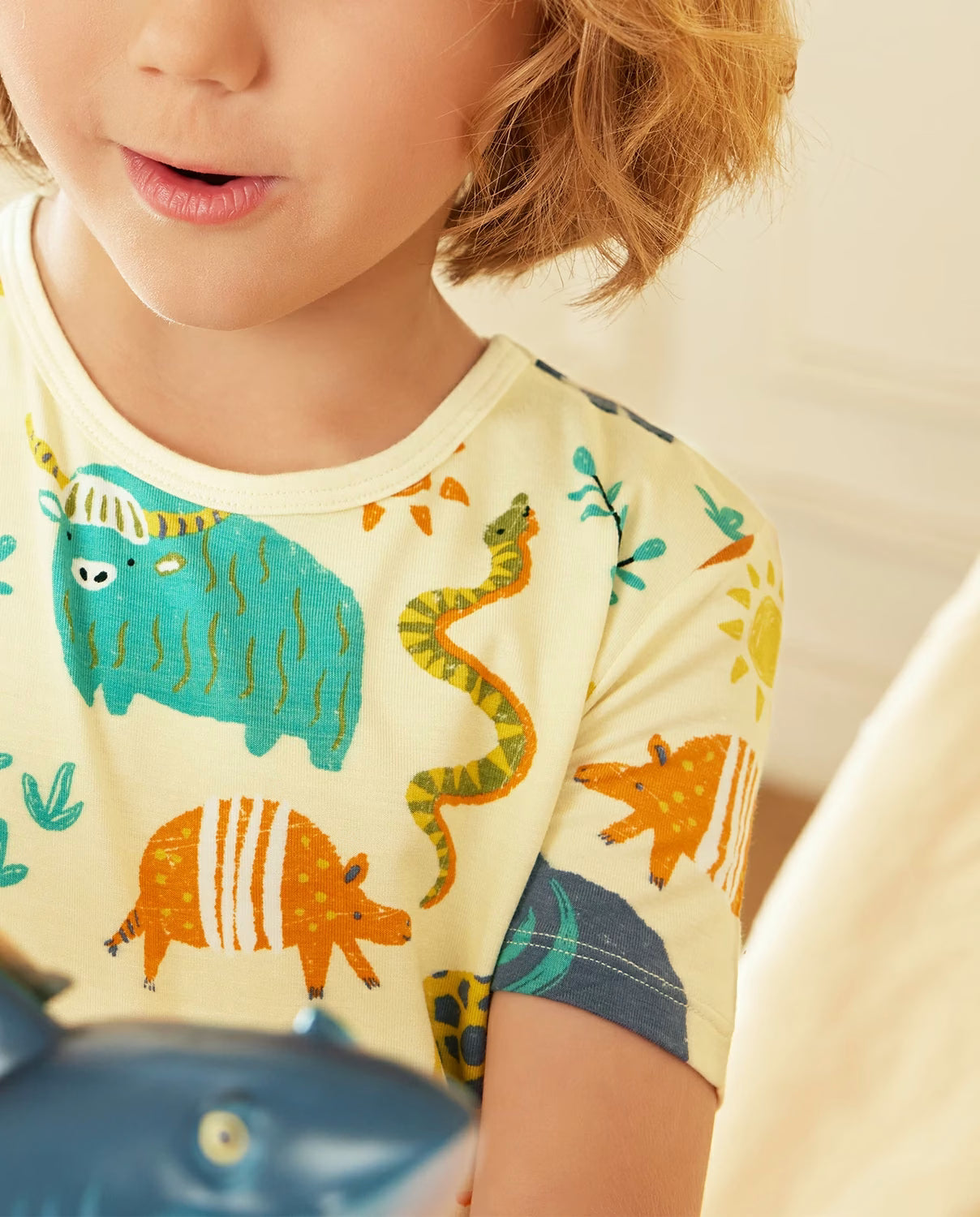 Animal Dreamland Short Two-Piece Pajama Set, lifestyle view 10