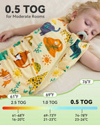 Animal Dreamland Bamboo Baby Sleep Sack, product image 4