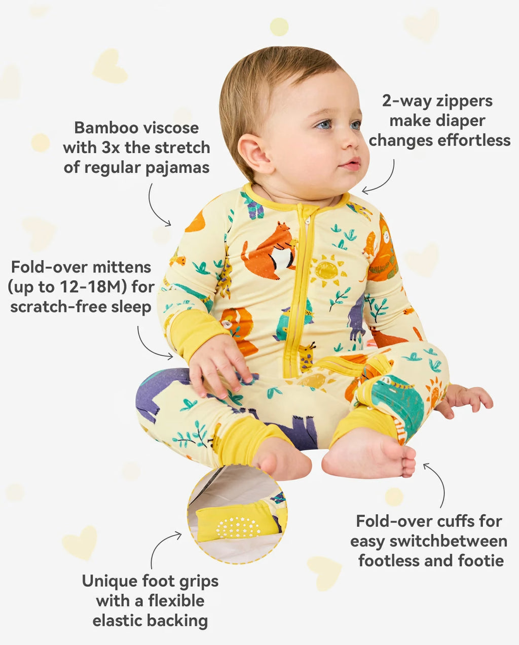 Animal Dreamland Bamboo Zippy, animal dreamland bamboo zippy features infographic 02 1
