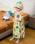 Animal Dreamland Hooded Toddler Bath Towel, lifestyle view 9