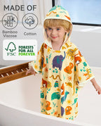 Animal Dreamland Hooded Toddler Bath Towel, fabric material detail
