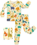Animal Dreamland long two-piece pajama set, front product view
