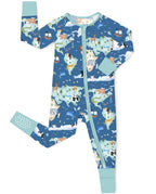 Animal Map Bamboo Zippy, animal map bamboo zippy front