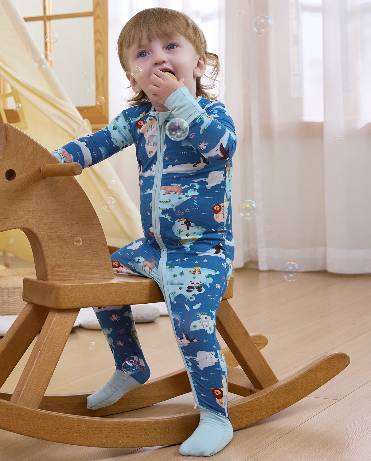 Animal Map Bamboo Zippy, animal map bamboo zippy lifestyle rocking horse 01