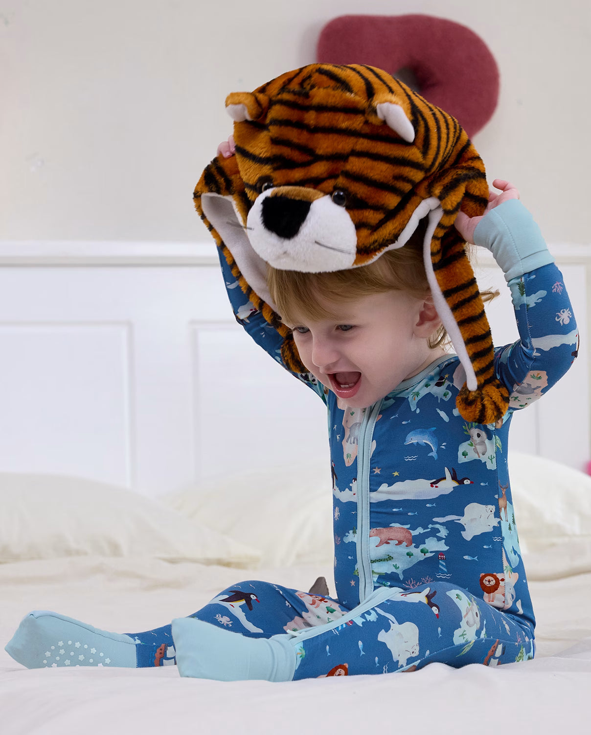 Animal Map Bamboo Zippy, animal map bamboo zippy lifestyle tiger hat 04