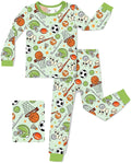 Ball Buddies Long Two-Piece Pajama Set, ball buddies two piece pajama set main