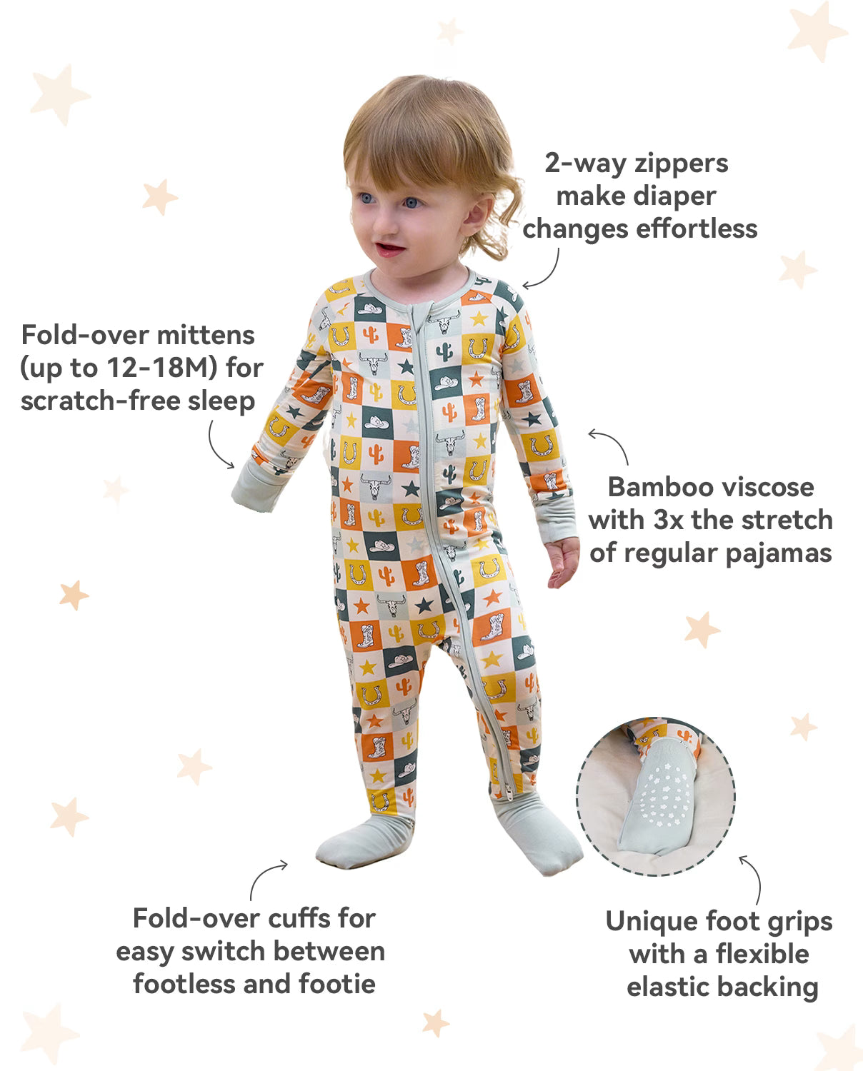 Brave Cowboys Bamboo Zippy, brave cowboys bamboo zippy feature callouts 02