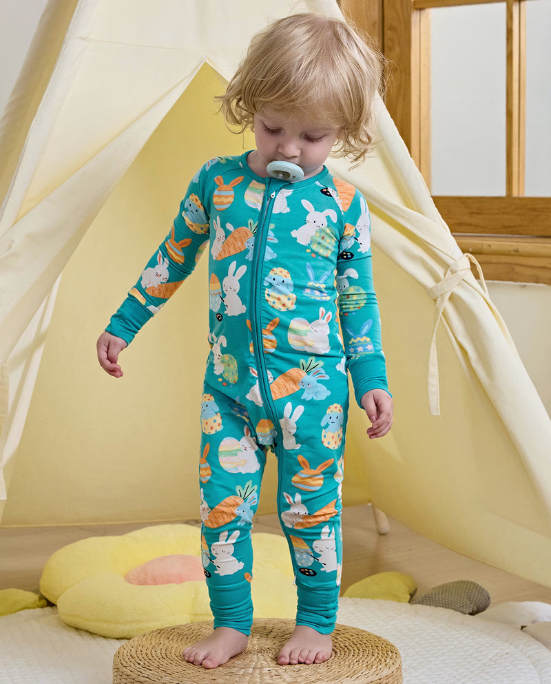 Bunny &amp; Eggs Bamboo Zippy, bunny and eggs bamboo zippy lifestyle standing 01