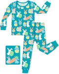 Bunny & Eggs Long Two-Piece Pajama Set, bunny and eggs two piece pajama set main