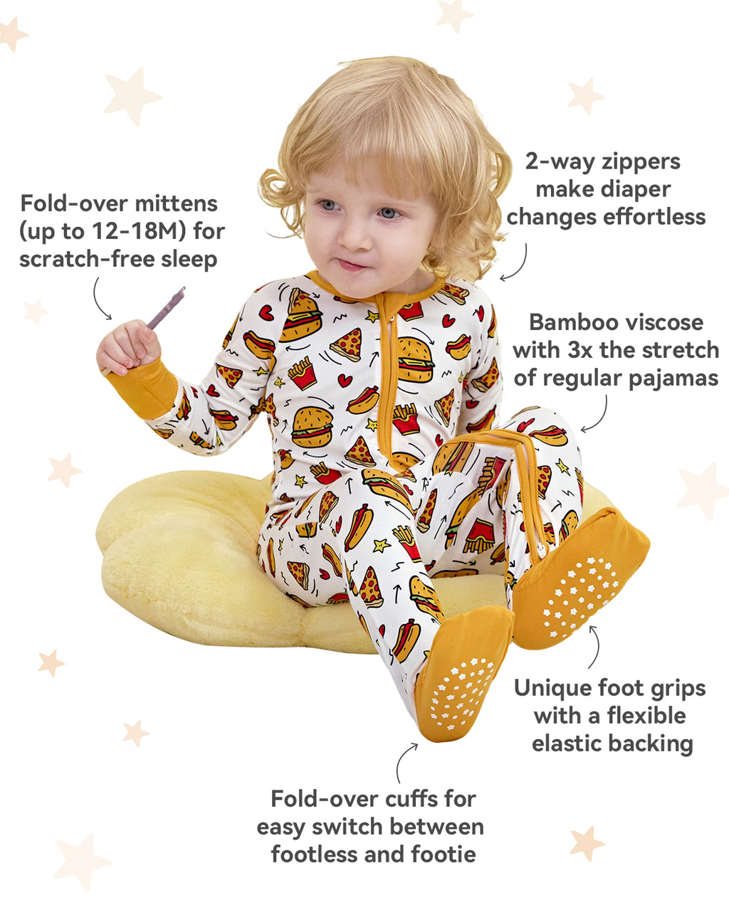 Burger &amp; Buddies Bamboo Zippy, burger and buddies bamboo zippy features infographic 02
