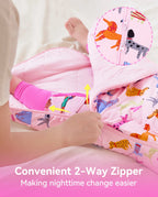 Dapper Dog Bamboo Baby Sleep Sack, dapper dog bamboo baby sleep sack 05 two way zipper feature