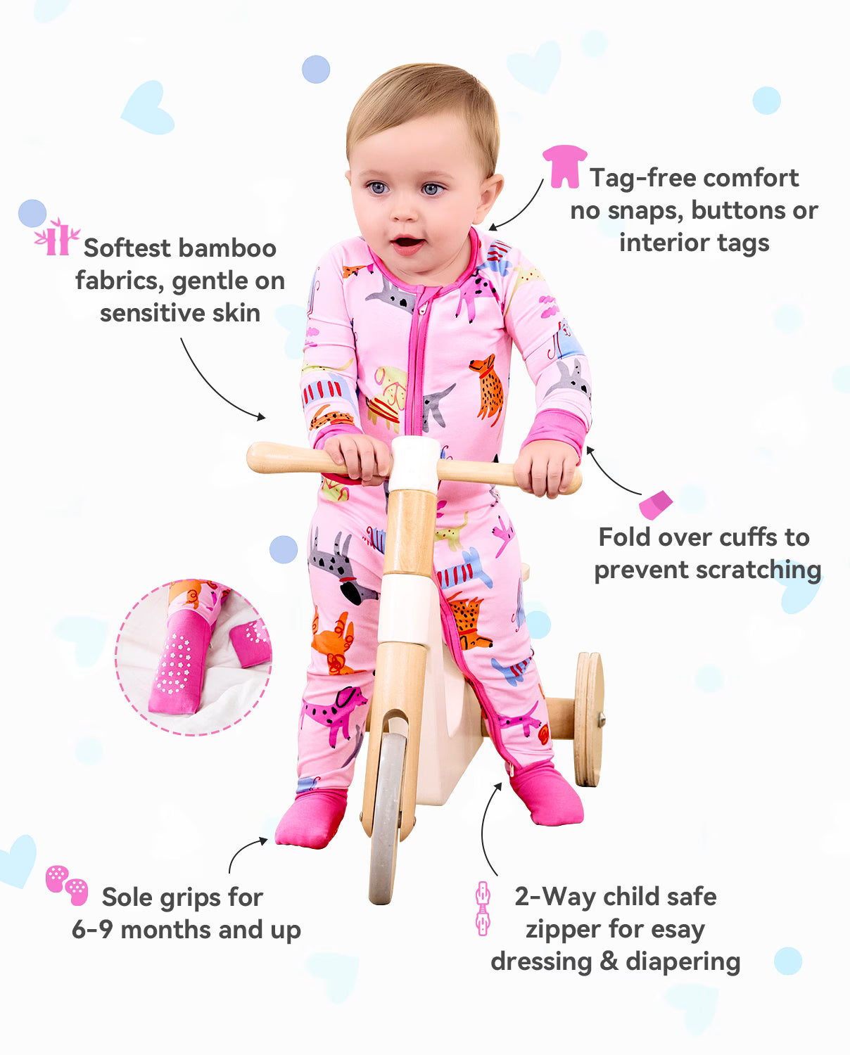 Dapper Dog Bamboo Zippy, dapper dog bamboo zippy 02 features infographic