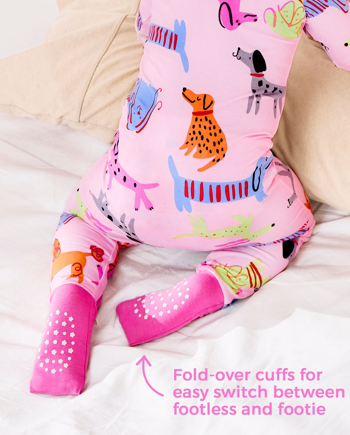 Dapper Dog Bamboo Zippy, dapper dog bamboo zippy 04 detail convertible foot cuff