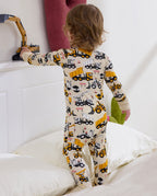 Digger Delights Bamboo Zippy, digger delights bamboo zippy lifestyle back view toddler standing bed 08