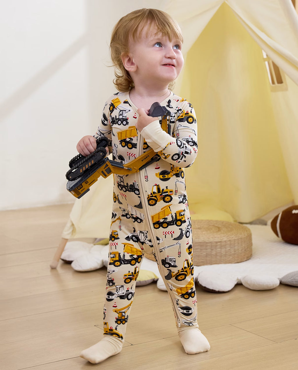 Digger Delights Bamboo Zippy, digger delights bamboo zippy lifestyle toddler standing toy 03