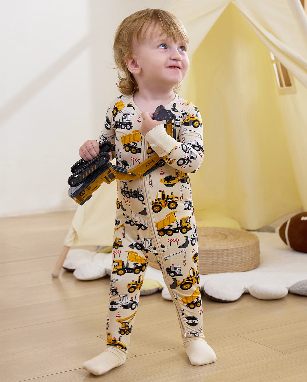 Digger Delights Bamboo Zippy, digger delights bamboo zippy lifestyle toddler standing toy 03