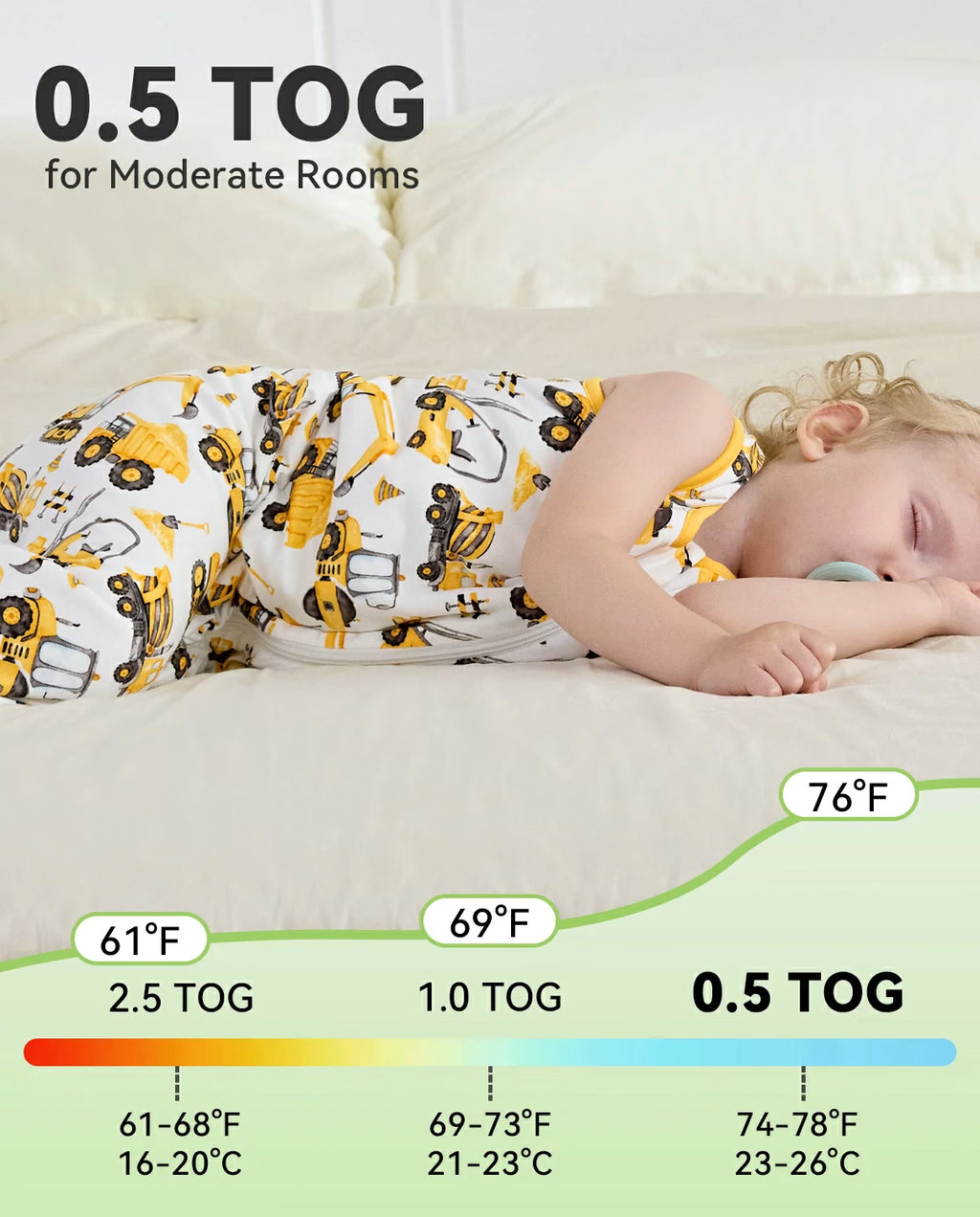 Digging Time Bamboo Baby Sleep Sack, digging time bamboo baby sleep sack 0 5 tog