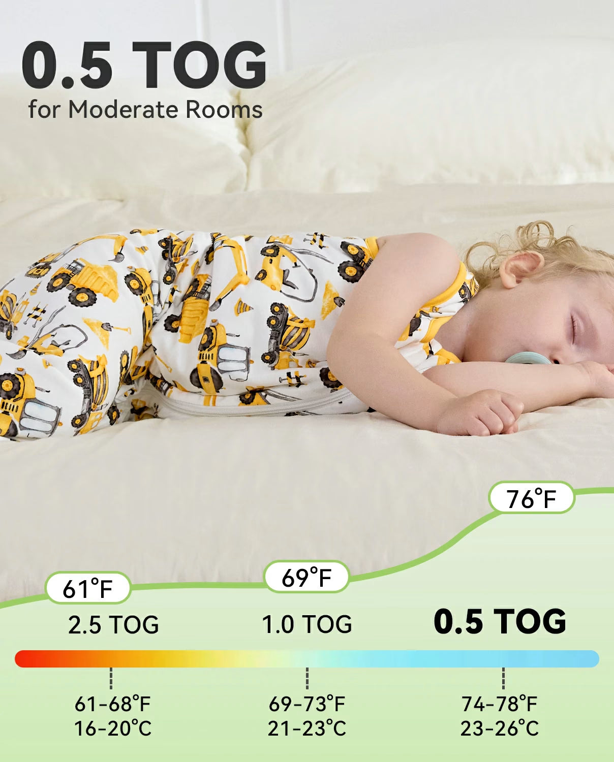 Digging Time Bamboo Baby Sleep Sack, digging time bamboo baby sleep sack 0 5 tog