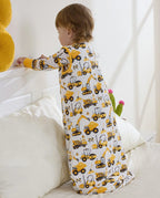 Digging Time Bamboo Baby Sleep Sack, digging time bamboo baby sleep sack back view 2
