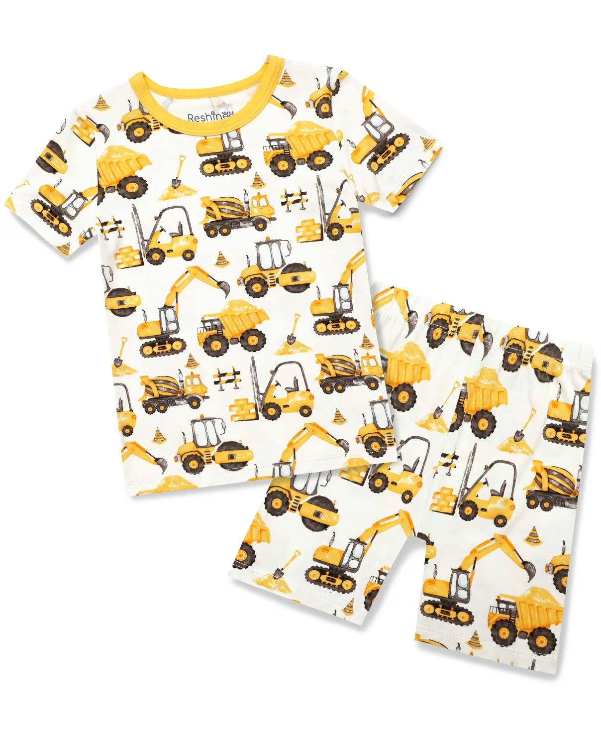 Digging Time Short Two-Piece Pajama Set, digging time short two piece pajama set main