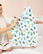 Dino Dreams Hooded Baby Bath Towels (2-Pack), product image 9