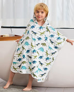 Dino Dreams Hooded Toddler Bath Towel, bath time lifestyle view
