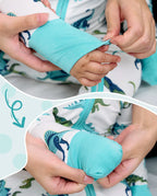 Dino Dreams Bamboo Zippy, dino dreams zippy romper fold over mittens 6 1