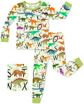 Dino Handbook Long Two-Piece Pajama Set, dino handbook two piece pajama set main