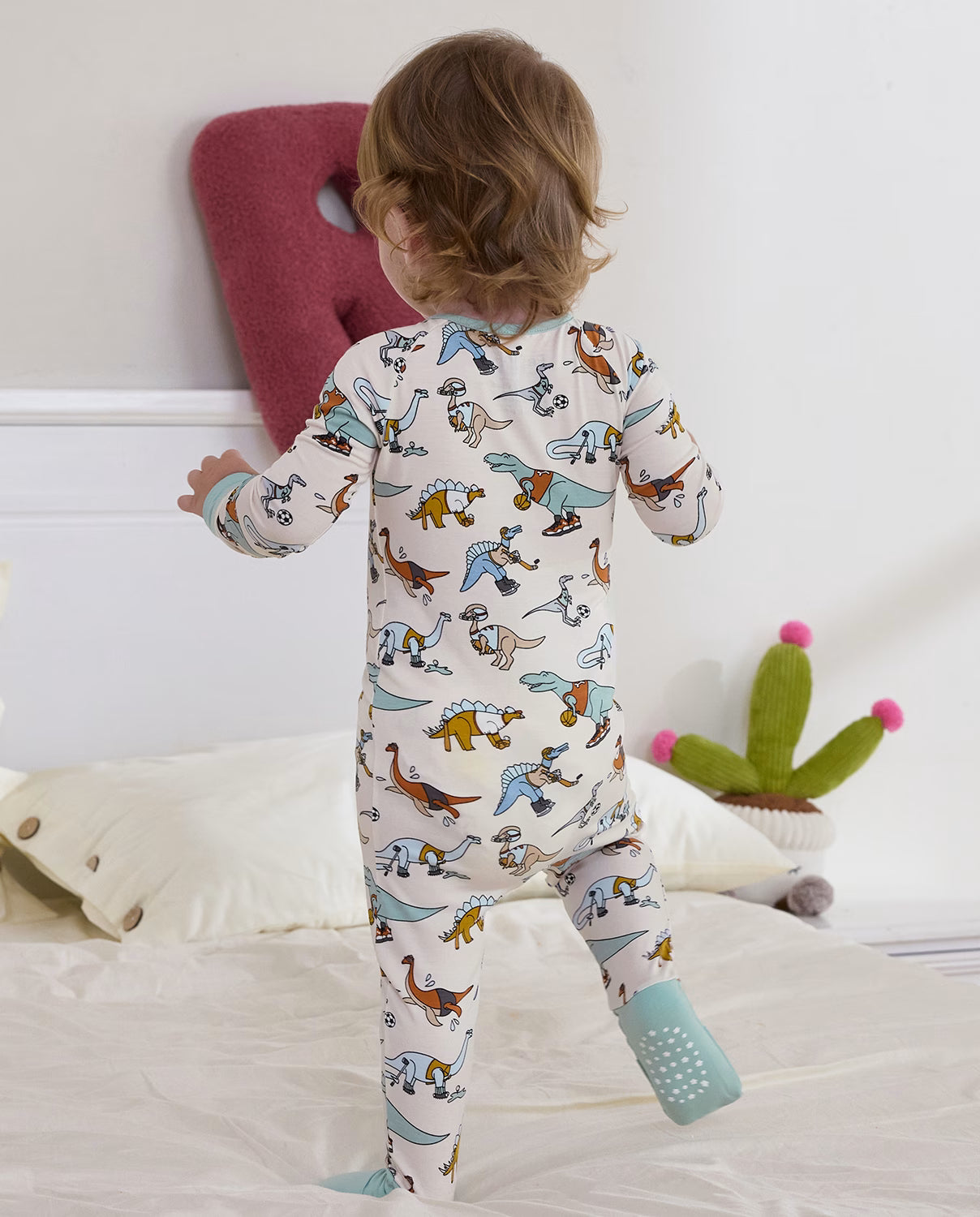 Dino Sports Bamboo Zippy, dino sports bamboo zippy back print 05