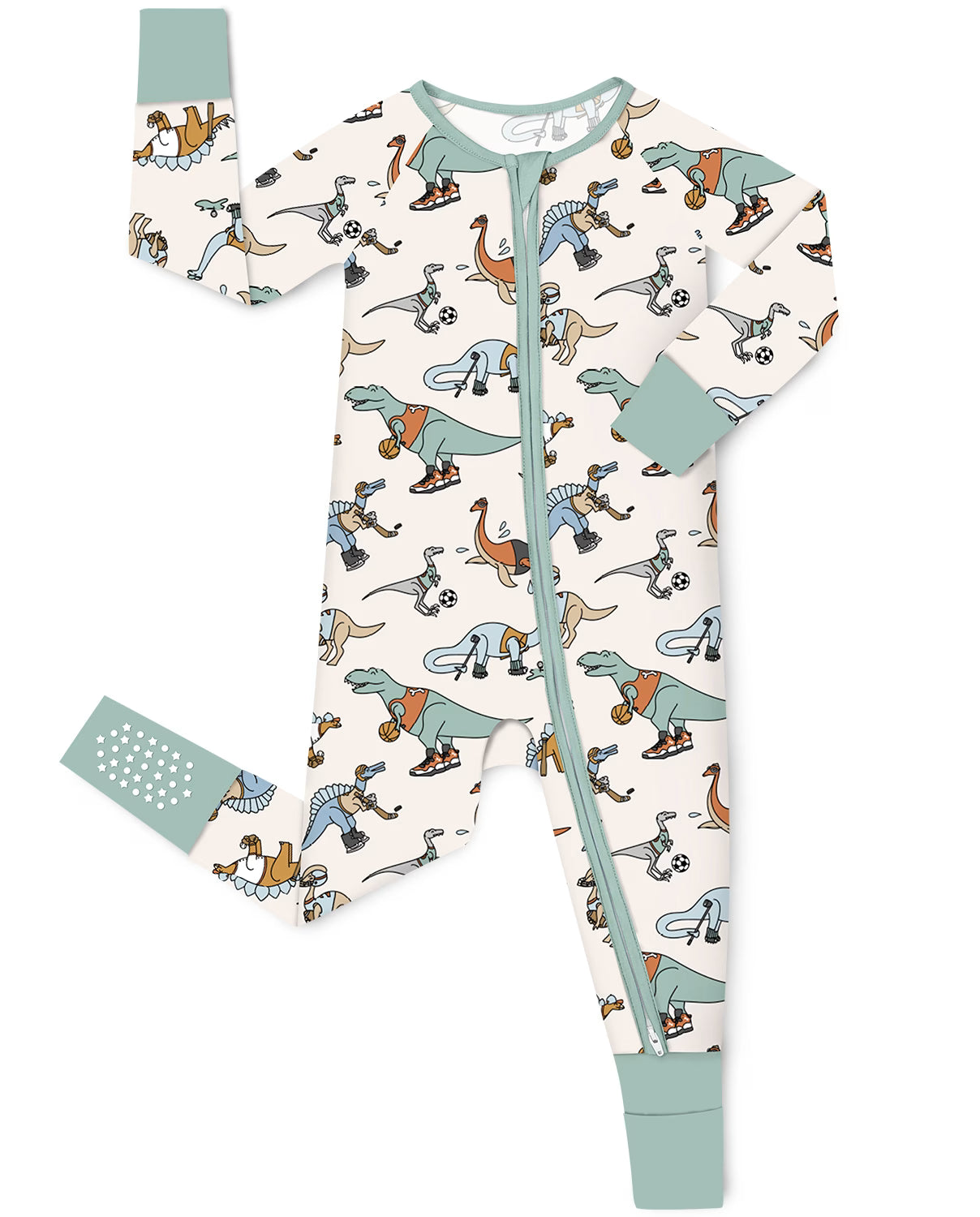 Dino Sports Bamboo Zippy, dino sports bamboo zippy front
