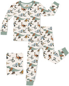 Dino Sports Long Two-Piece Pajama Set, dino sports two piece pajama set main