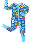 Donut Party Bamboo Zippy, donut party bamboo zippy front