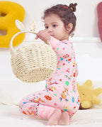 Easter Bunny Bamboo Zippy, easter bunny bamboo zippy back view basket 8