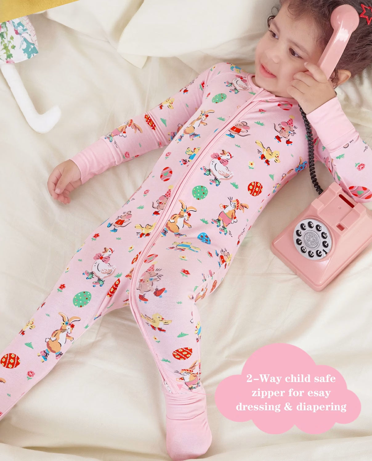 Easter Bunny Bamboo Zippy, easter bunny bamboo zippy lifestyle phone play 3
