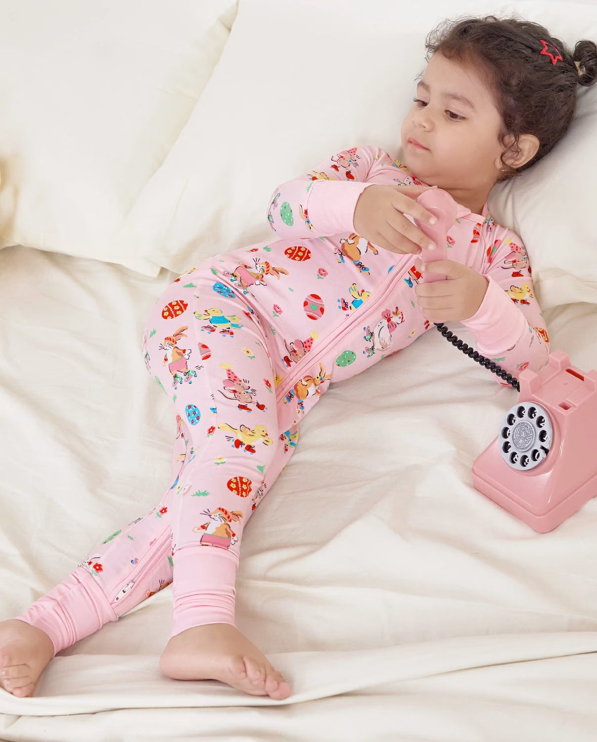 Easter Bunny Bamboo Zippy, easter bunny bamboo zippy lifestyle resting 7